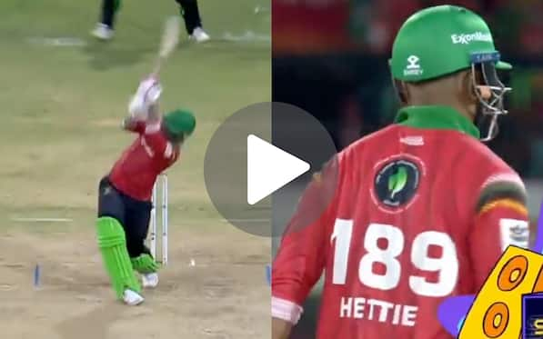 [Watch] Gill And Hardik's Former IPL Teammate Gets Flicked For Audacious Six By Hetmyer In CPL 2024